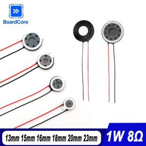 5개/세트 8옴 1W 원형 스피커 13mm 20mm 1와트 라우드스피커 오디오 태블릿 DIY 전화 컴퓨터 트럼펫 혼