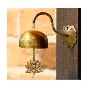 주물종 동연꽃 현관문종 출입문 소리 장식종 도어벨 현관종 풍경종 대문장식 불교용품 인테리어종