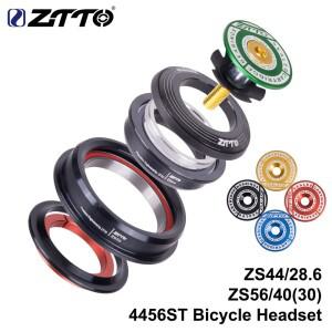 ZTTO 4456ST MTB 자전거 로드 바이크 헤드셋 CNC 1 1/8 인치-1 1/2 인치 1.5 테이퍼 28.6 스트레이트 튜브