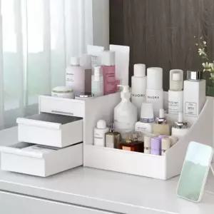 화장품 정리함 수납 트레이 보관함 수납정리함 화장품정리함 화장품정리대 미니수납장 플라스틱수납장