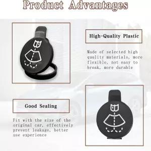 자동차 와이퍼 병 커버 윈드실드 워셔액 탱크 캡 교체 GMC 쉐보레 뷰익 캐딜락과 호환 OEM 12767700