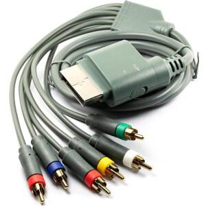 180만 / 6FT 구성 요소 AV 케이블 2 in 1 비디오 코드 Xbox 360 슬림 그레이