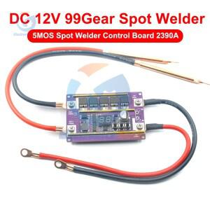 12V 99 기어 스팟 용접기 모듈 5Mos 트랜지스터 2390A 제어 보드 18650 배터리 DIY 납땜 키트