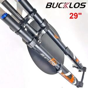 BUCKLOS 자전거 에어 용수철 포크 MTB 다운힐 반전 스루 액슬 전기 액세서리 여행 부스트 29 인치 180mm