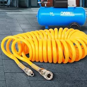 코일에어호스 12mm 고압 콤프레셔 연결 호수 우레탄 에어호스 코일호스 에어건 에어공구 유압공구