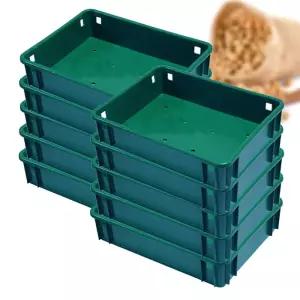 초당 두부판 녹색 10개 야채 농산물 두부박스 바구니 수납바구니 플라스틱바구니 이사바구니 두부상자