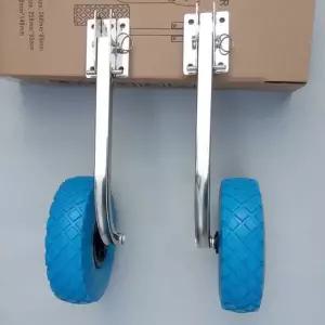 고무보트 바퀴 앞딩기 페달 보트 딩기돌이 카누