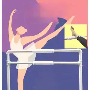 발레바 발레봉 댄스 스트레칭 단층 레그 스탠스 봉