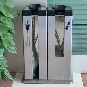 자동우산포장기 우산 꽂이 끼우기 로비 단우산 장우산