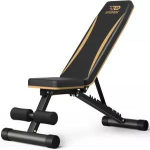 핏굿즈 조절 가능한 웨이트 벤치 - 홈 헬스장용 헤비 듀티 접이식 운동 660파운드 용량 경사 및 하강 멀티