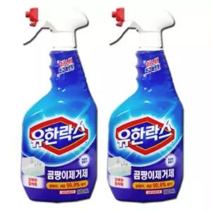 유한락스 곰팡이청소용 600ml+600ml 기획 곰팡이청소 풍부한거품 강력한 살취 세척