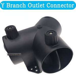 60/75mm 자동차 히터 에어 벤트 덕트 Y 분기 배기 커넥터 (Webasto 디젤 주차 용 조절 밸브 플랩 포함)