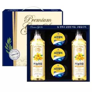 프리미엄 선물세트 기쁨3호(해표카놀라유500mlx2병+사조참치85gx3캔)