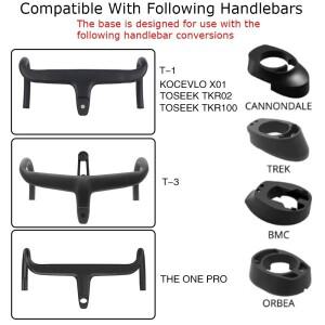 TheOne Pro /T1/T3 통합 핸들바용 3D 프린트된 Madone 8 /Emonda/TARMAC/V4RS 어댑터