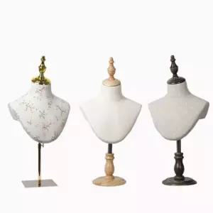 목걸이마네킹 거치대 백화점 매장 스카프 진열대 목상 소품 쥬얼리 디스플레이 디피 상반신