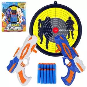 어린이 실내 사격놀이 사격배틀 타켓 에어건 세트 실내체육 실내놀이 유아체육교구 유아체육