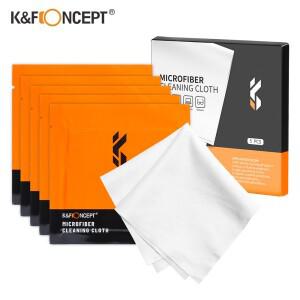 K&F Concept 5팩개별 진공 포장된 마이크로파이버 청소용 천(카메라 렌즈 안경 전화 LCD 화면용)