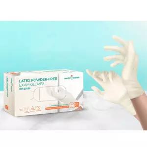 핸즈키퍼 라텍스 이그잼 글러브 100매 위생장갑 일회용장갑 라텍스장갑 진료용장갑