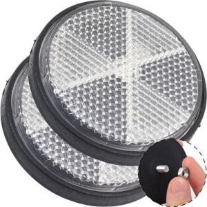 바이크 오토바이 안전 반사판 키트 원형 범용 접착식 교체 할리 혼다 호환 야마하 야간