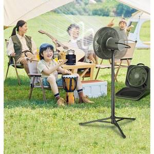 I O 캠핑용 삼각대 그린 휴대용 무선 선풍기 야외용 탁상용 10인치 야외 스탠드