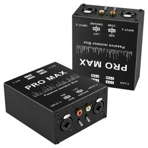 1Pcs 6.35 XLR 오디오 아이솔레이터 믹서 소음 제거 전류 음향 필터 감속기