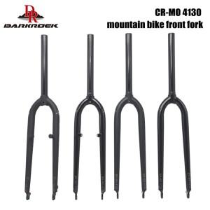 DARKROCK CM3 CR-MO 스틸 프론트 포크 산악 자전거 부품 28.6mm 디스크 V 브레이크 26 인치