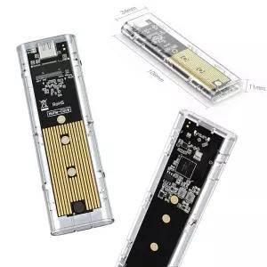 M.2 NGFF/NVME - USB3.0 모바일 하드 디스크 케이스 SATA SSD Type-C 5Gbps 인클로저 어댑터