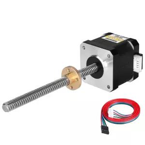 YEJMKJ 네마 17 스테퍼 모터 TR8x8 200mm T8 리드 스크류 1.8° 2상 고토크 0.44Nm (62.31온스·인치)