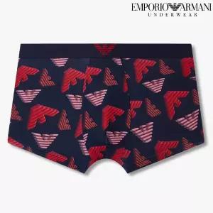 매장정품 EMPORIO ARMANI UNDERWEAR 엠포리오 아르마니 언더웨어 올오버 마이크로 사각 드로즈(0815312054)