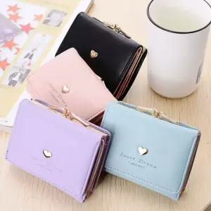 교통카드 심플 반지갑 수납 하트 선물명함집 동전 캐주얼 FWFHW9L8