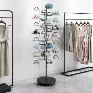 매장 모자진열대 회전 스탠드 매대 홀더 매장용 랙 선반 모자걸이 정리 옷가게 거치대 전시