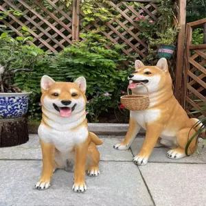 시바견 모형 강아지 타입 야외 장식품 정원