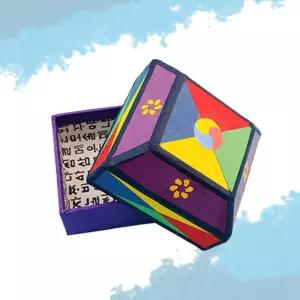 한지 태극문양 악세사리보관함 DIY키트 3번 초등학교 수집용 카페장식 할머니선물