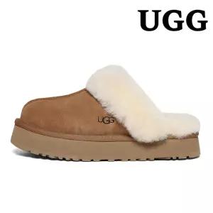 어그 미국 UGG 디스케트 Disquette 플랫폼 털 슬리퍼 체스트넛 1122550-CHE1132758