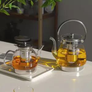 내열유리 인덕션전용 주전자 티포트 3size 약탕기 열탕기 대형주전자 유리주전자 티팟
