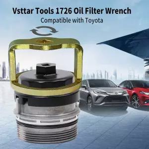 1726 오일 필터 소켓 렌치 제거 도구-64mmx14 플루트 캐니스터 캡 렉서스/사이언/도요타 컵 및 인피니티