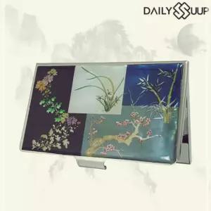 선물명함집 디자인-사군자 명함케이스 명함지갑 교통카드 나전칠기 자개 SWC42BE6