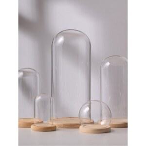 유리돔 투명 전시함 드라이플라워 피규어 소품 케이스