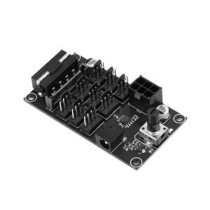컴퓨터 섀시 PWM 폭력적인 선풍기 속도 컨트롤러 9 채널 허브 고전력 거버너