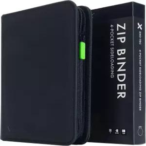 볼트 X 4 포켓 트레이딩 카드 지퍼 바인더 160장의 프리미엄 엑소텍 앨범 자료 사이드 로딩 페이지 20장