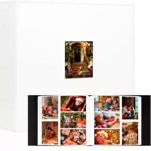 Aevdor 700 포켓 사진 앨범 4x6 초대형 용량 가죽 커버 웨딩 가족 가로 및 세로 700장 무산 페이지 전면 창