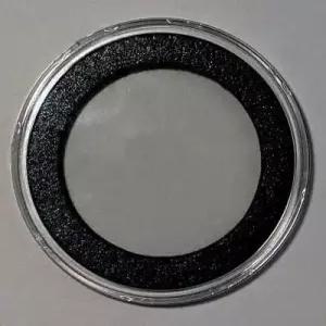 에어타이트(25) 39mm 블랙 링 코인 홀더 캡슐 1온스 실버 구리 라운드 카지노 칩용
