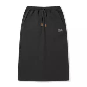 [매장정품] 코드그라피 우먼 스퀘어 로고 데미지 스? 스커트 차콜 CBEWWTQ020CH