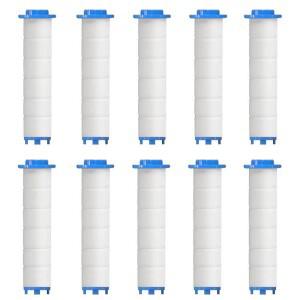 핸드 샤워 필터 경수용 교체 10개 세트 염소 및 유해 물질을 더 효과적으로 제거