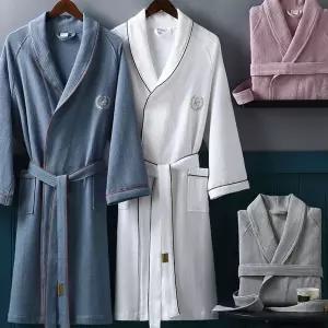 호텔 샤워가운 목욕 커플 남성 여성 순면 잠옷
