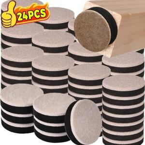 둥근 자체 접착 가구 다리 패드 두꺼운 미끄럼 방지 바닥 보호 펠트 슬라이더 무거운 캡