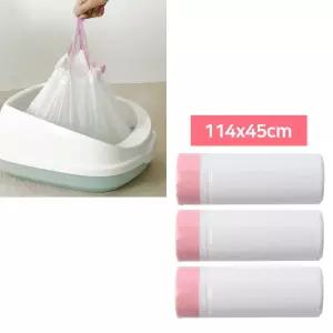 고양이 화장실 모래갈이 봉투 3롤 교체용 비닐 114X45 고양이모래봉투 화장실봉투 배변비닐봉투