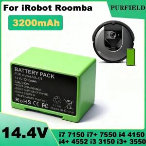 아이로봇 룸바 i7 7150 7556 i3 i4 i8 및 e5 e6 6198 교체용 배터리 (퍼필드