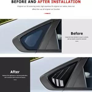 DLOVEG 리어 사이드 윈도우 루버 기아 포르테 액세서리 2025 2024 2023 2022 2021 2020 스포츠 스타일 에어