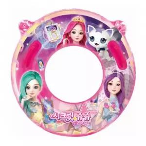 시크릿쥬쥬 어린이 손잡이 튜브 75 유아 캐릭터 물놀이 튜브